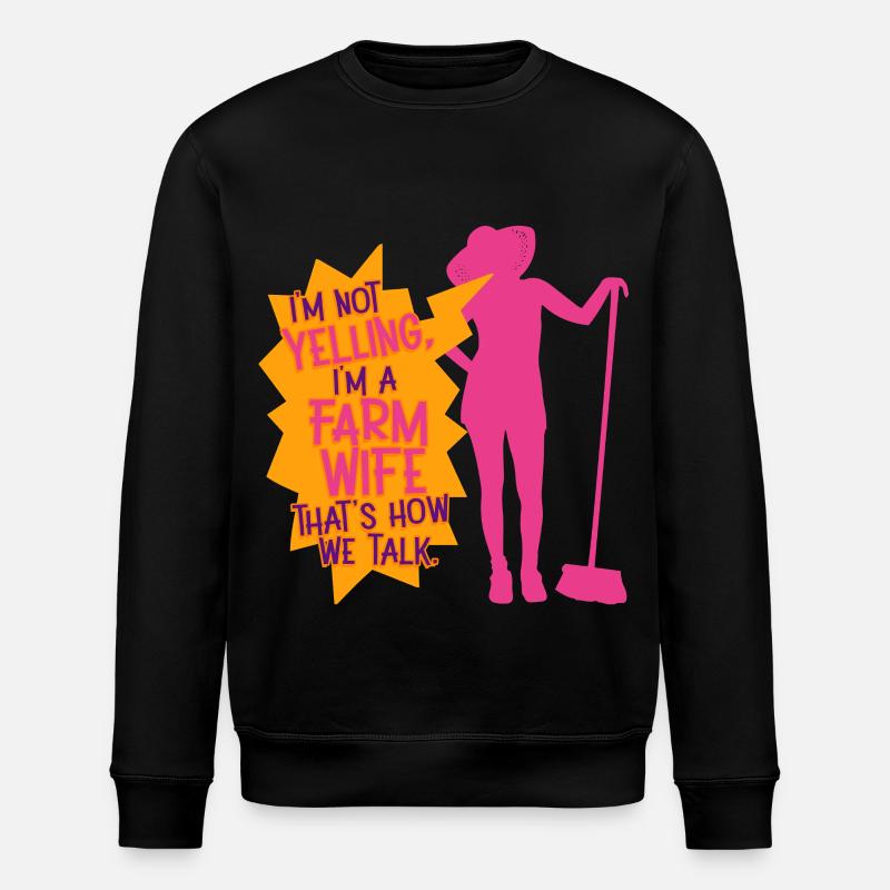 Épouse d’une mère fermière - Sweat bio ROLLER Stanley/Stella Unisexe - noir