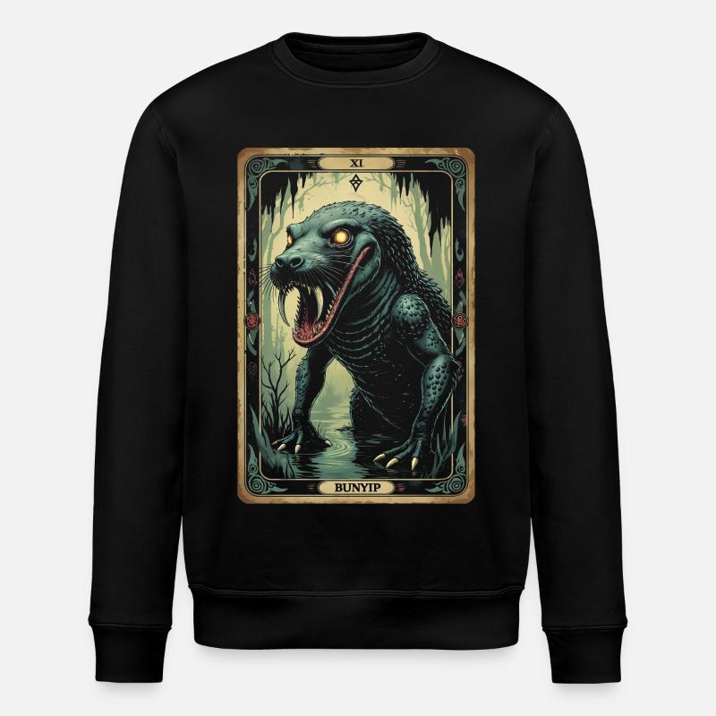 Bunyip Mythological Creatures - Stanley/Stella ROLLER Unisex Organic Sweatshirt - black
