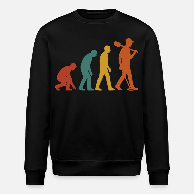 Entwicklung der Metalldetektor-Enthusiasten - Stanley/Stella Unisex Bio-Sweatshirt ROLLER - Schwarz
