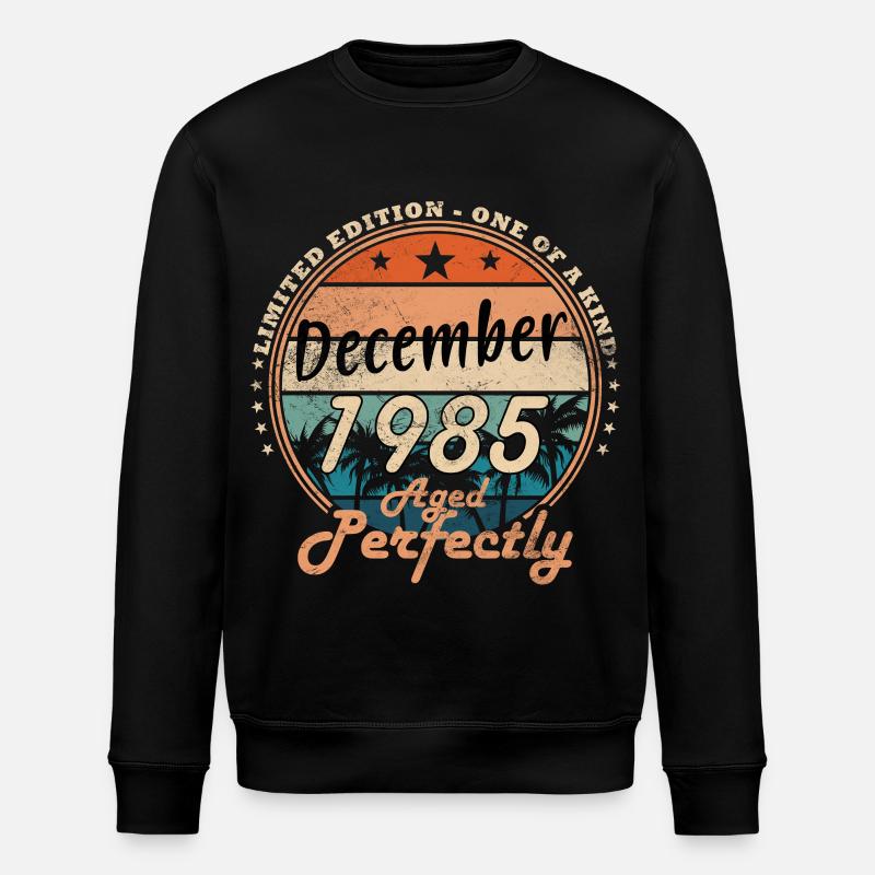 Décembre 1985 - Sweat bio ROLLER Stanley/Stella Unisexe - noir