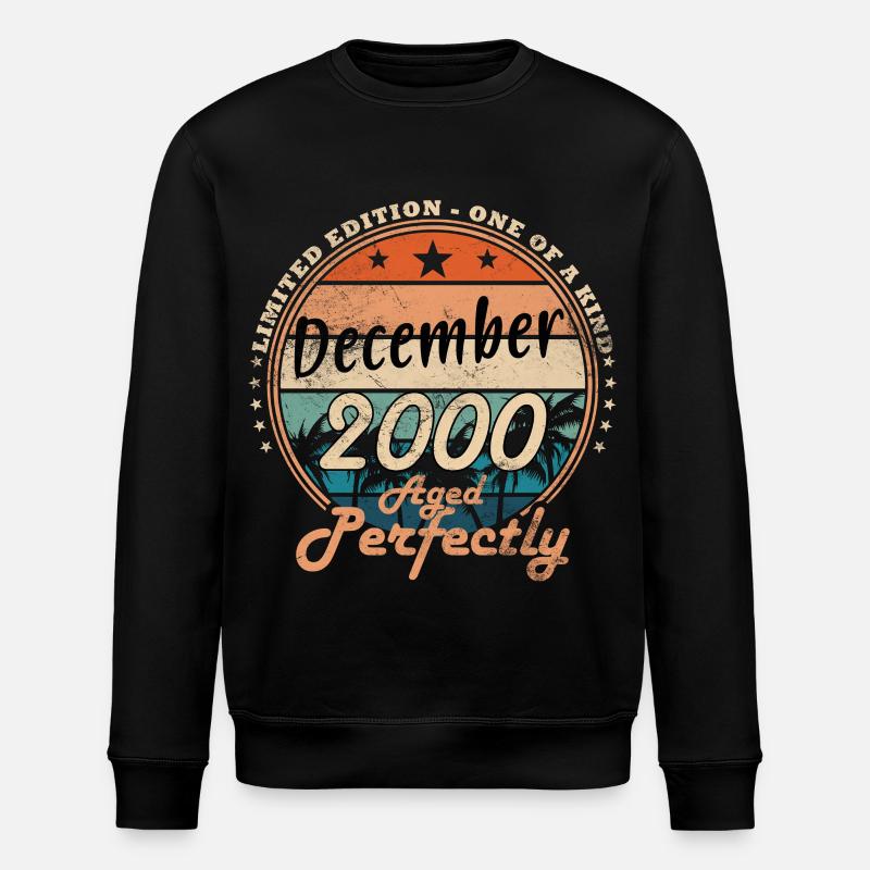December 2000 Jubilee 2000 December - Stanley/Stella ROLLER Unisex Organic Sweatshirt - black
