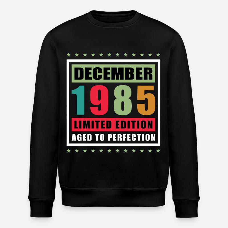 Décembre 1985 - Sweat bio ROLLER Stanley/Stella Unisexe - noir