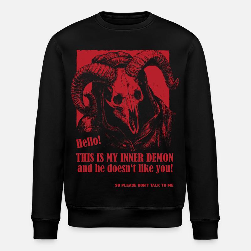 Mein Innerer Dämon - Stanley/Stella Unisex Bio-Sweatshirt ROLLER - Schwarz