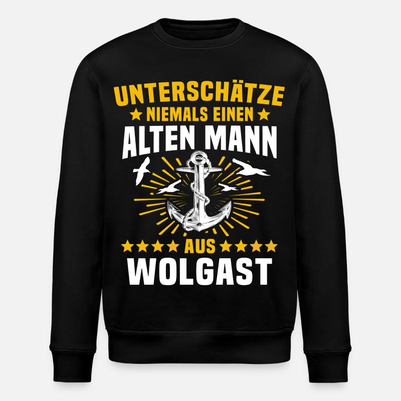 Wolgast underestimate Wolgast man - Stanley/Stella ROLLER Unisex Organic Sweatshirt - black