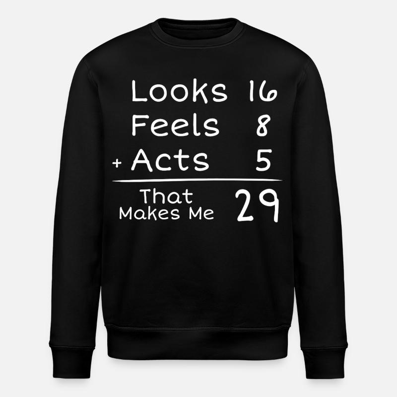 29-jähriges Jubiläum Humorvoll | 29. Jubiläum - Stanley/Stella Unisex Bio-Sweatshirt ROLLER - Schwarz