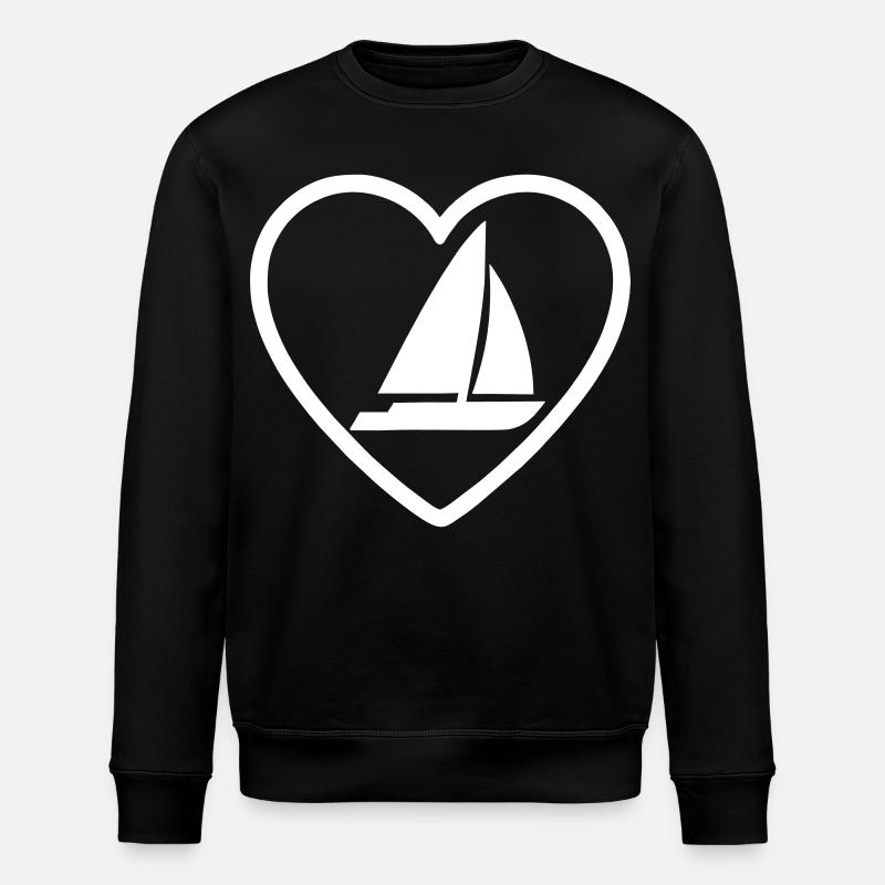 Catamaran Heart – Conception de Voiliers - Sweat bio ROLLER Stanley/Stella Unisexe - noir