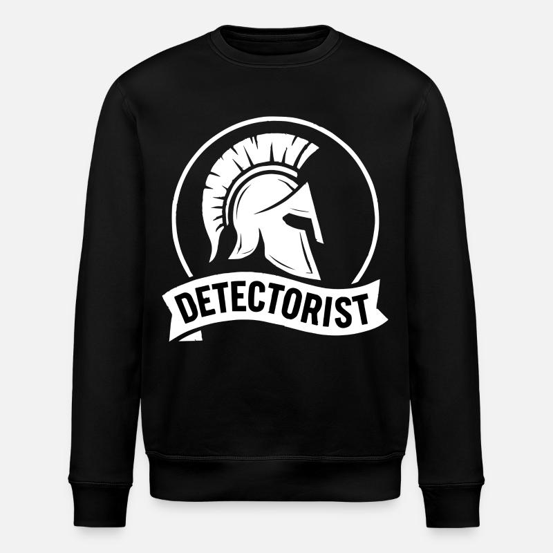Detektor-Schatzjäger-Metalldetektor-Design - Stanley/Stella Unisex Bio-Sweatshirt ROLLER - Schwarz
