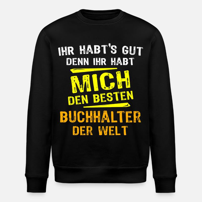 Cadeau de comptable - Sweat bio ROLLER Stanley/Stella Unisexe - noir