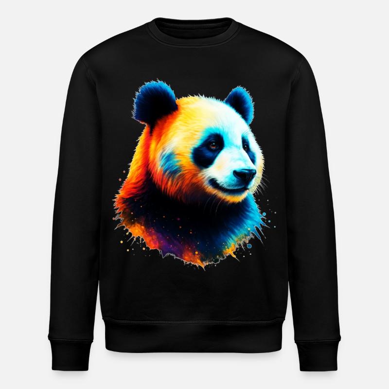 Panda - Sweat bio ROLLER Stanley/Stella Unisexe - noir