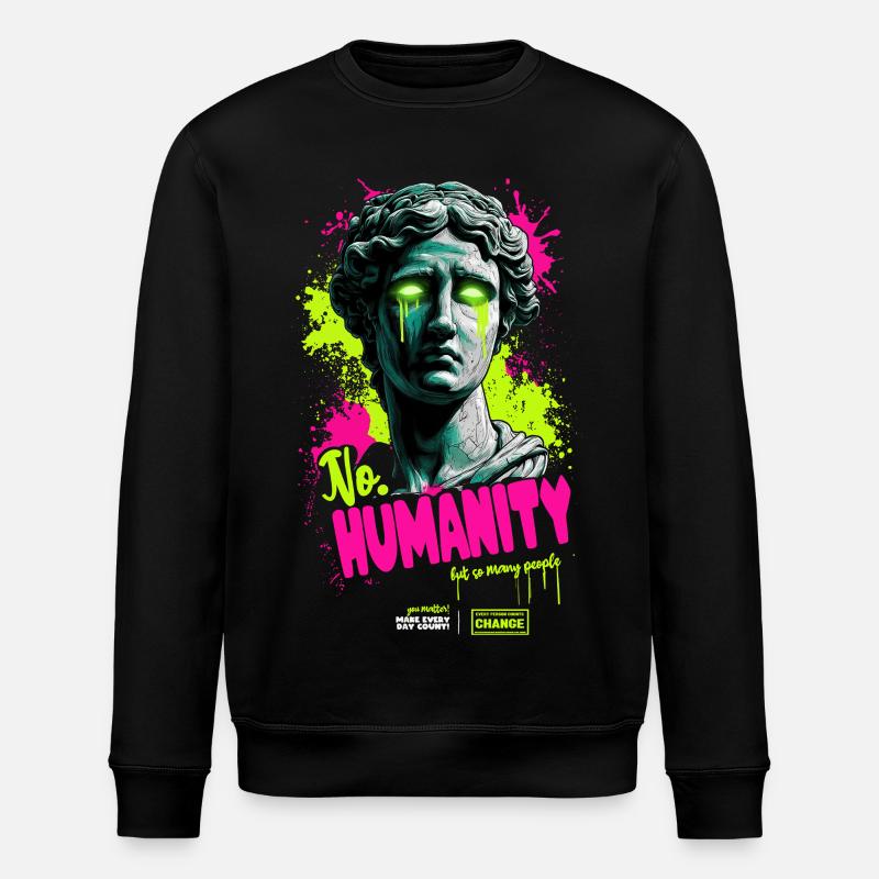 pas d’humanité - Sweat bio ROLLER Stanley/Stella Unisexe - noir