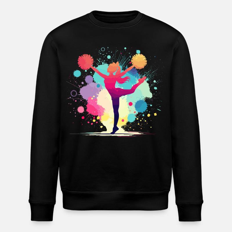 Cheerleader, Cheerleading, Cheer, Mädchen - Stanley/Stella Unisex Bio-Sweatshirt ROLLER - Schwarz