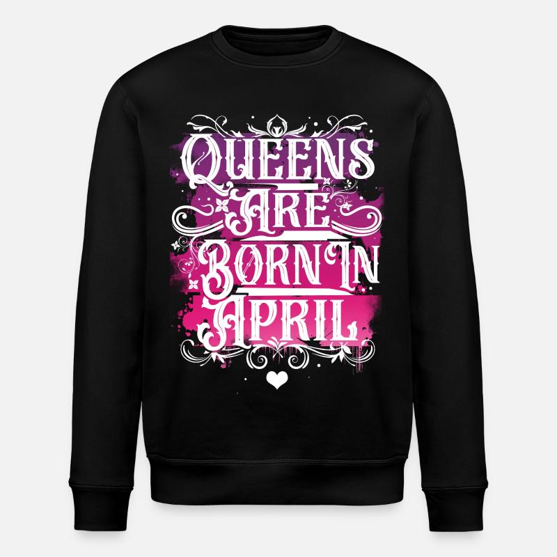 Reine de l’anniversaire d’avril - Sweat bio ROLLER Stanley/Stella Unisexe - noir