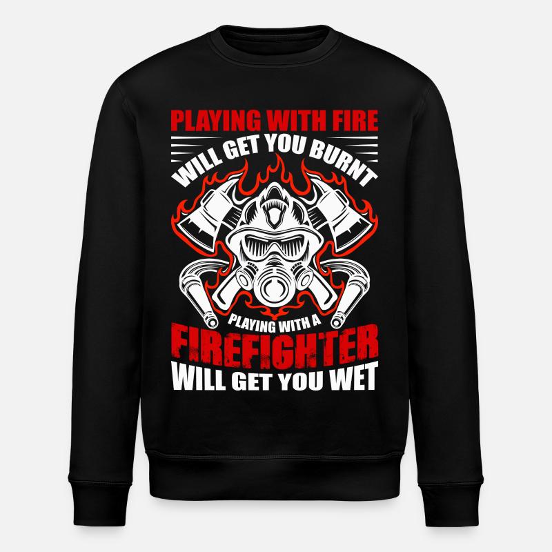 Pompiers - Sweat bio ROLLER Stanley/Stella Unisexe - noir