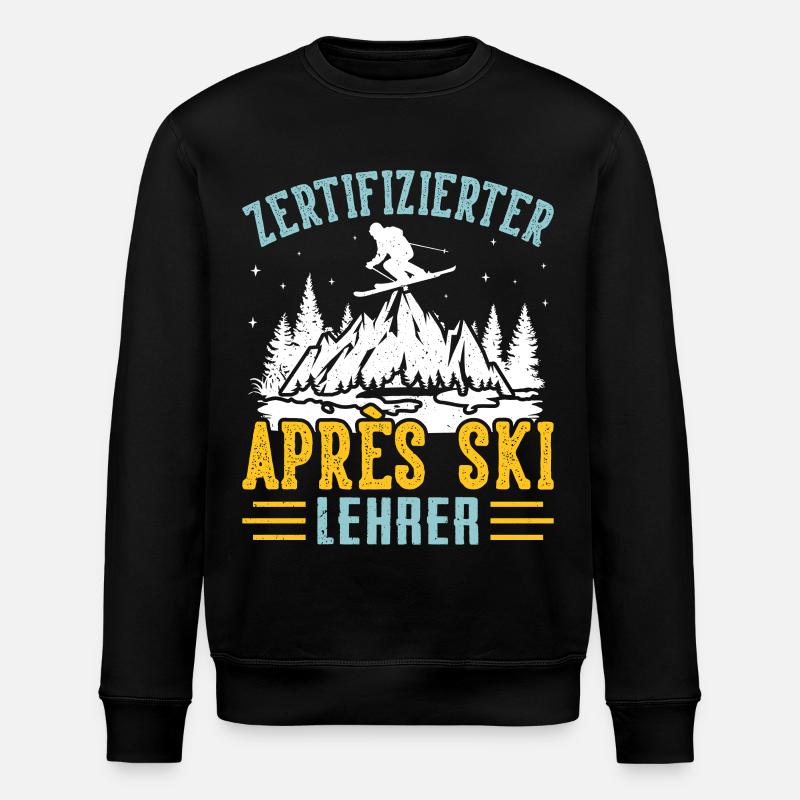 Ski INSTRUCTEUR CERTIFIÉ APRÈS-SKI Lustig - Sweat bio ROLLER Stanley/Stella Unisexe - noir