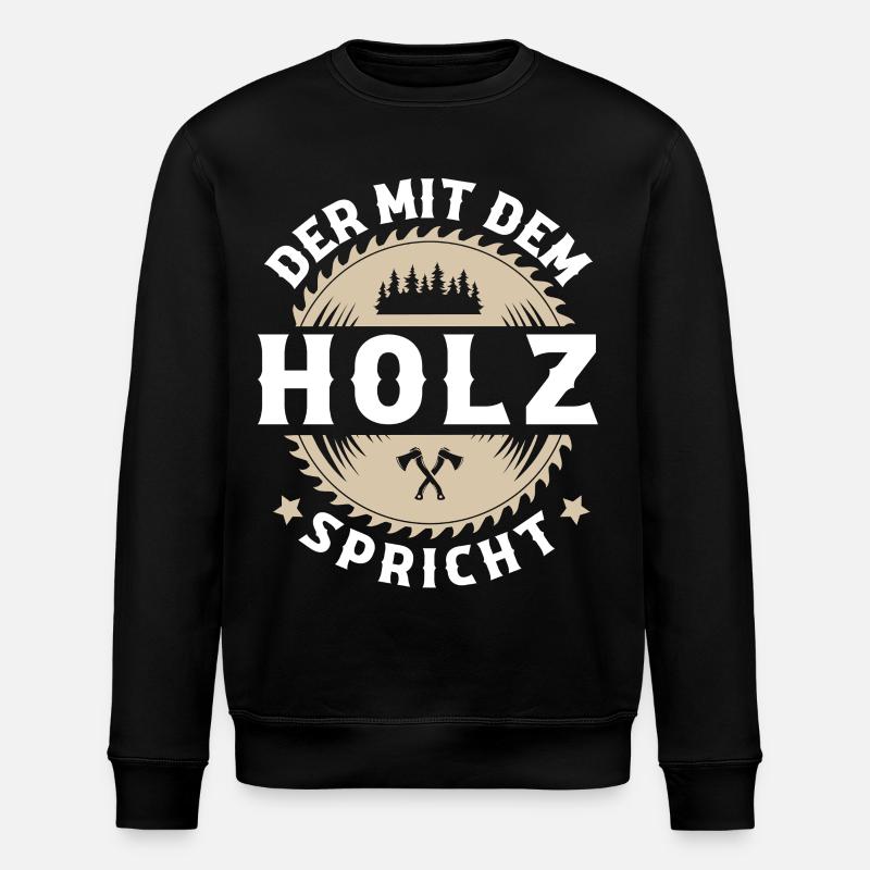 bûcheron - Sweat bio ROLLER Stanley/Stella Unisexe - noir