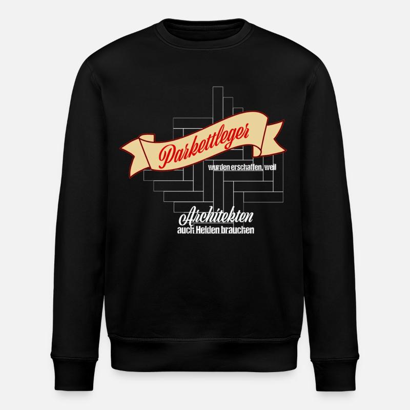 Couche de parquet - Sweat bio ROLLER Stanley/Stella Unisexe - noir