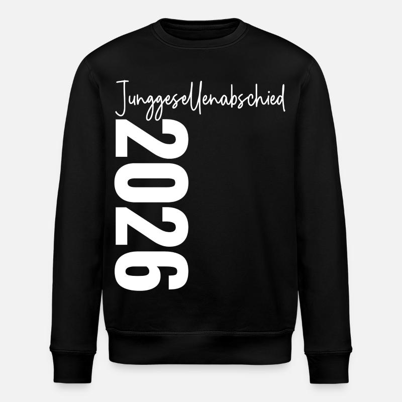 Junggesellenabschied 2026 - Stanley/Stella Unisex Bio-Sweatshirt ROLLER - Schwarz