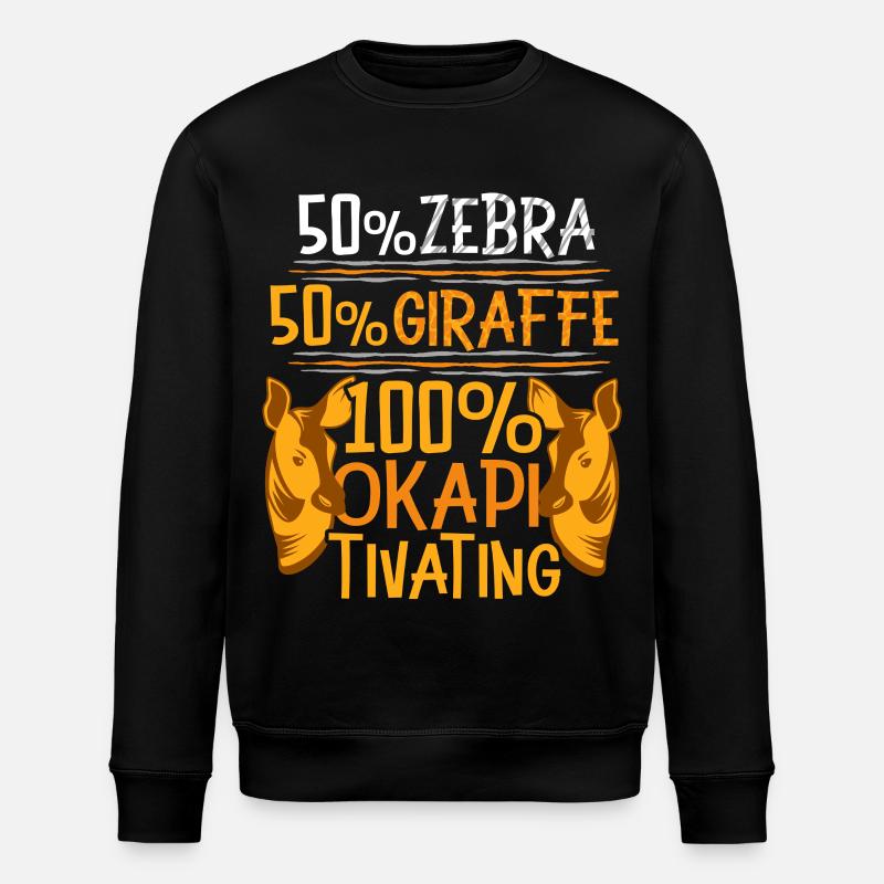 Tivoration 100 % Okapi - Sweat bio ROLLER Stanley/Stella Unisexe - noir