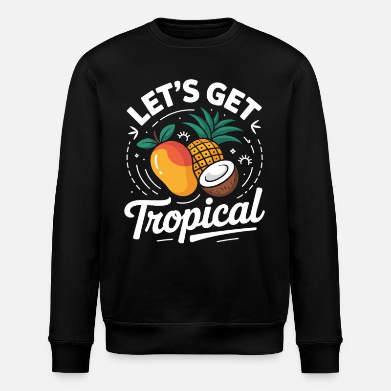 Let´s Get Tropical  - Stanley/Stella Unisex Bio-Sweatshirt ROLLER - Schwarz