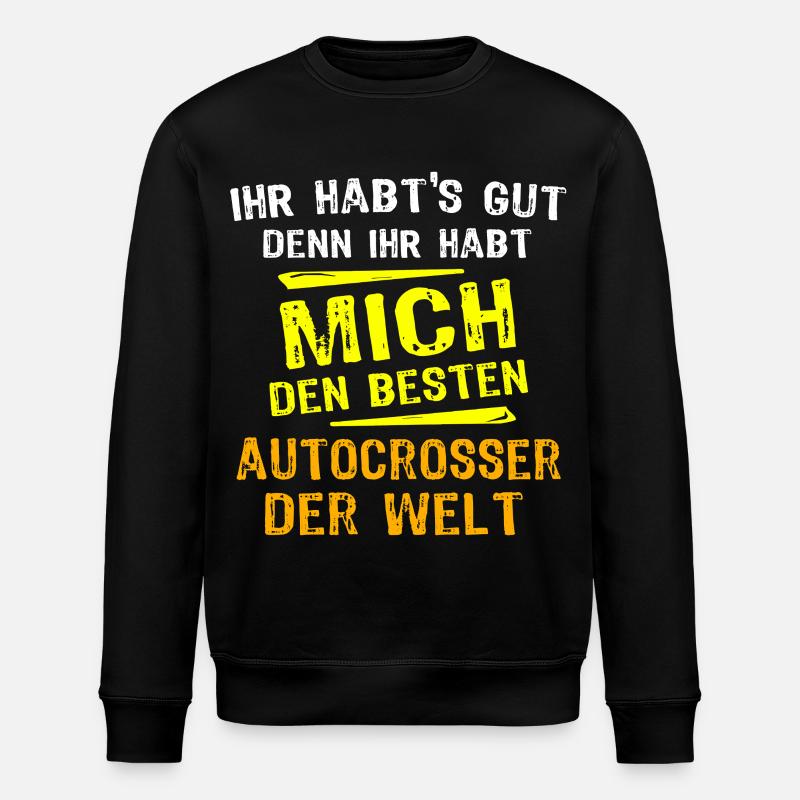 Autocrosser Geschenk - Stanley/Stella Unisex Bio-Sweatshirt ROLLER - Schwarz