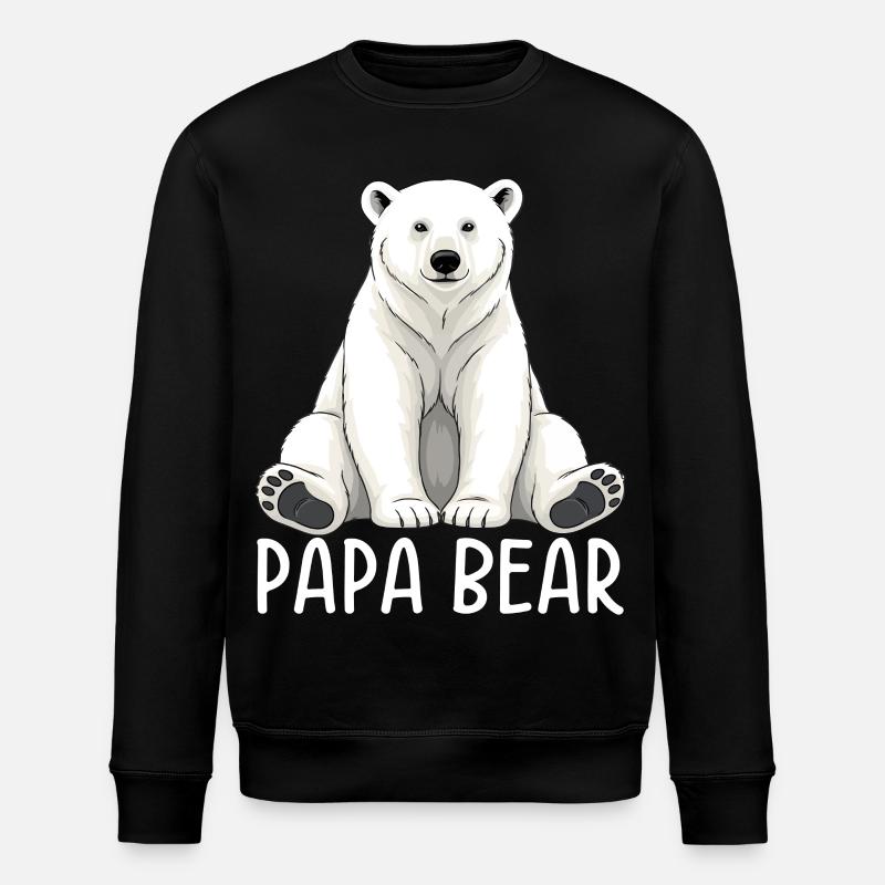 Papa Ours - Sweat bio ROLLER Stanley/Stella Unisexe - noir