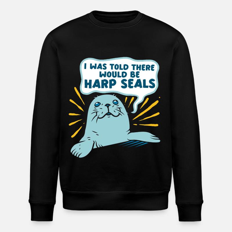 Sattelrobbe Robben - Stanley/Stella Unisex Bio-Sweatshirt ROLLER - Schwarz