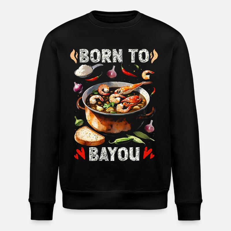 Bayou Essen - Stanley/Stella Unisex Bio-Sweatshirt ROLLER - Schwarz