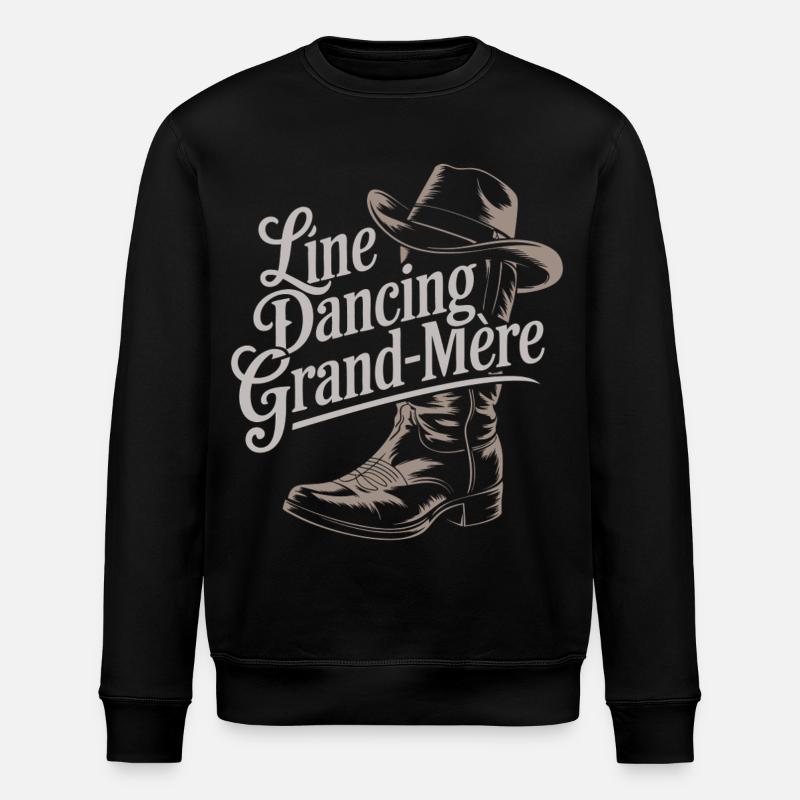 Line Dancing Oma - Stanley/Stella Unisex Bio-Sweatshirt ROLLER - Schwarz