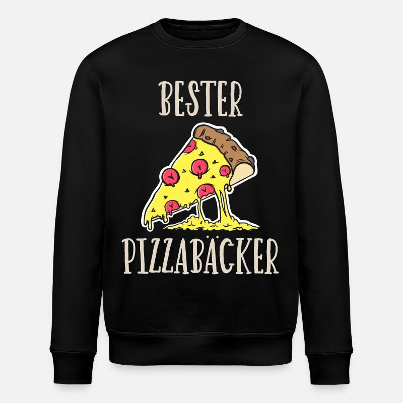 Pizzabäcker - Stanley/Stella Unisex Bio-Sweatshirt ROLLER - Schwarz
