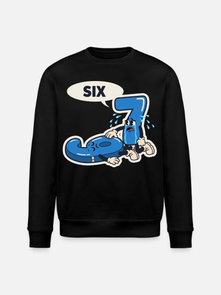 67 Six Seven Meme Christmas Italian meme - Stanley/Stella ROLLER Unisex Organic Sweatshirt - black