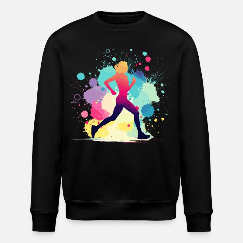 Coureur, course, marathon, jogging, jogging - Sweat bio ROLLER Stanley/Stella Unisexe - noir