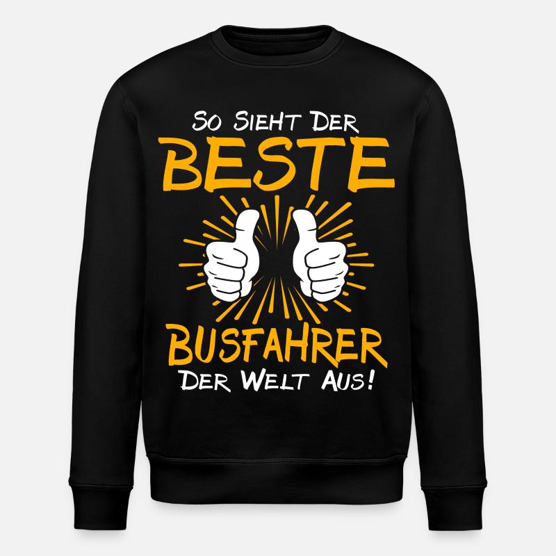 Busfahrer Geschenkidee - Stanley/Stella Unisex Bio-Sweatshirt ROLLER - Schwarz