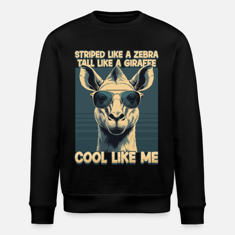 Okapi Animal - Sweat bio ROLLER Stanley/Stella Unisexe - noir