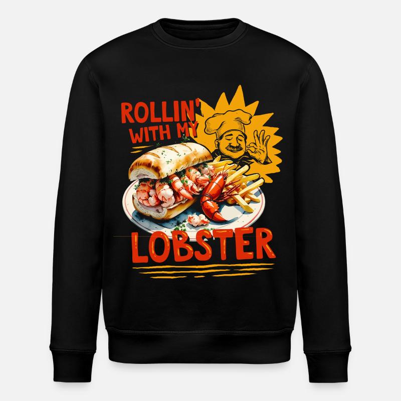 Rollin With My Lobster - Stanley/Stella Unisex Bio-Sweatshirt ROLLER - Schwarz