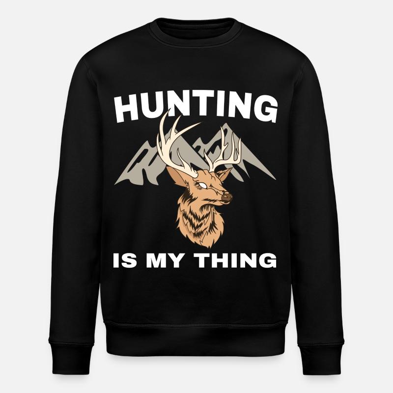La chasse, c’est mon truc - Sweat bio ROLLER Stanley/Stella Unisexe - noir