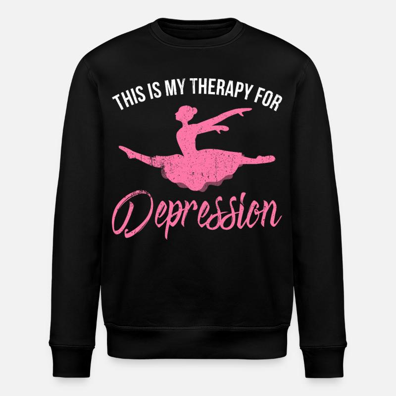 Danse thérapie pour la dépression rose - Sweat bio ROLLER Stanley/Stella Unisexe - noir