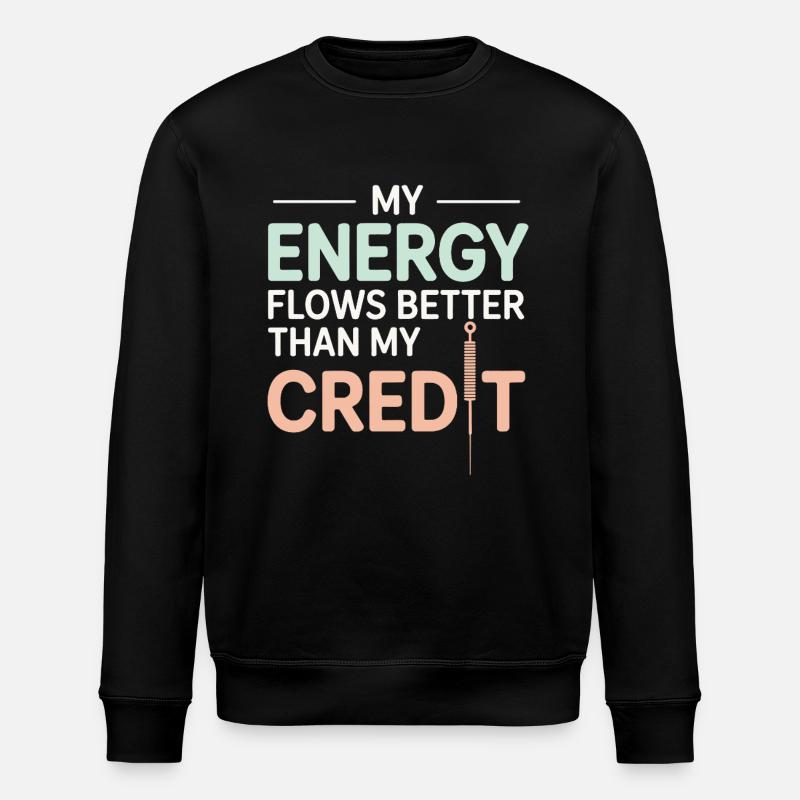Lizenzierter TCM-Praktikerexperte Qi-Fluss - Stanley/Stella Unisex Bio-Sweatshirt ROLLER - Schwarz