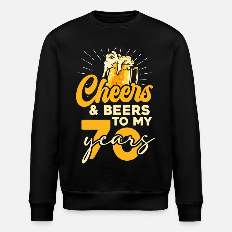 70 Jahre Cheers & Beers - Stanley/Stella Unisex Bio-Sweatshirt ROLLER - Schwarz