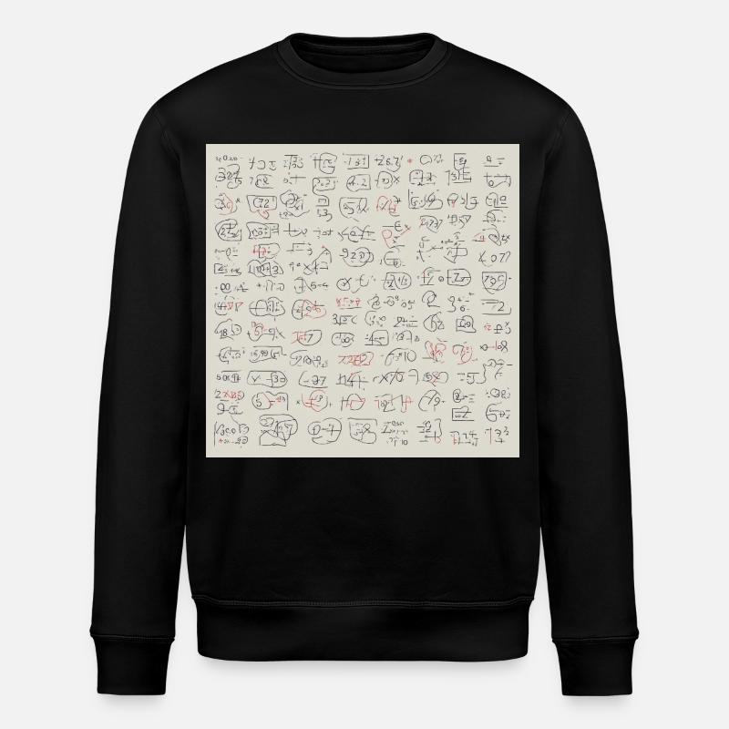 Neue abstrakte Sprache - Stanley/Stella Unisex Bio-Sweatshirt ROLLER - Schwarz