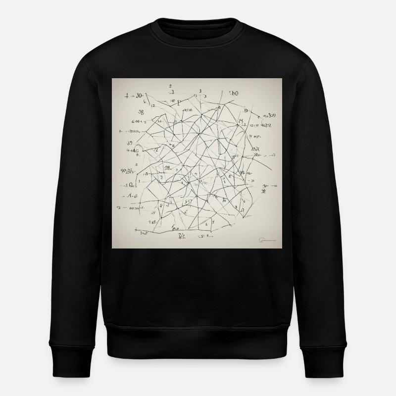 Abstract Neural Network - Stanley/Stella ROLLER Unisex Organic Sweatshirt - black