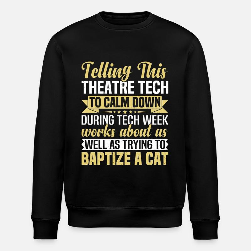 Bühnencrew Theatertechniker Lichtcrew - Stanley/Stella Unisex Bio-Sweatshirt ROLLER - Schwarz