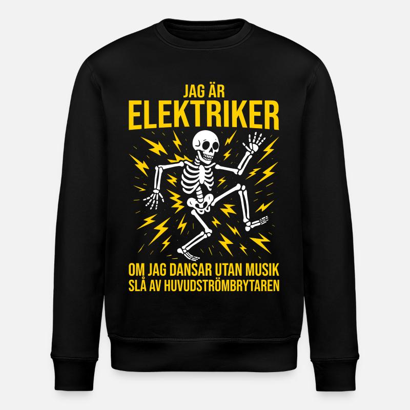 Elektriker, ich bin Elektriker, Elektriker - Stanley/Stella Unisex Bio-Sweatshirt ROLLER - Schwarz