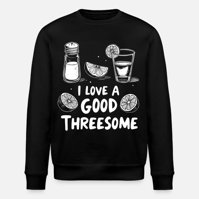 Limonen Dreierliebe - Stanley/Stella Unisex Bio-Sweatshirt ROLLER - Schwarz