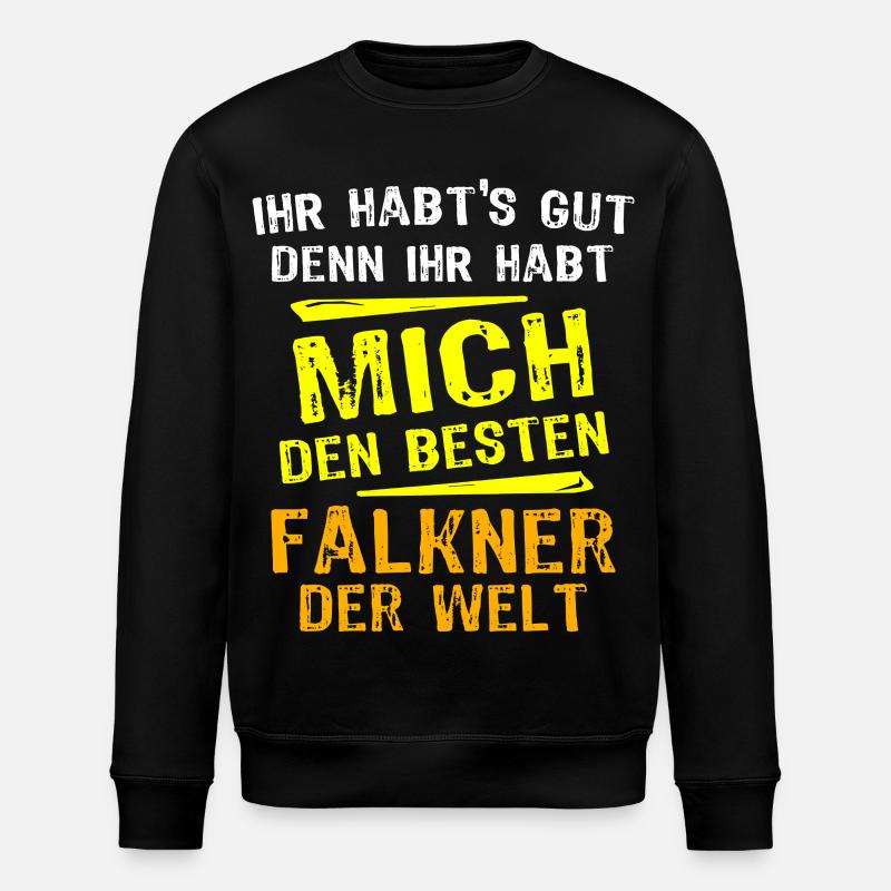 Falkner Geschenk - Stanley/Stella Unisex Bio-Sweatshirt ROLLER - Schwarz