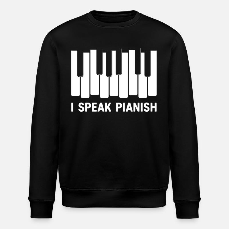 Je parle pianish - Sweat bio ROLLER Stanley/Stella Unisexe - noir
