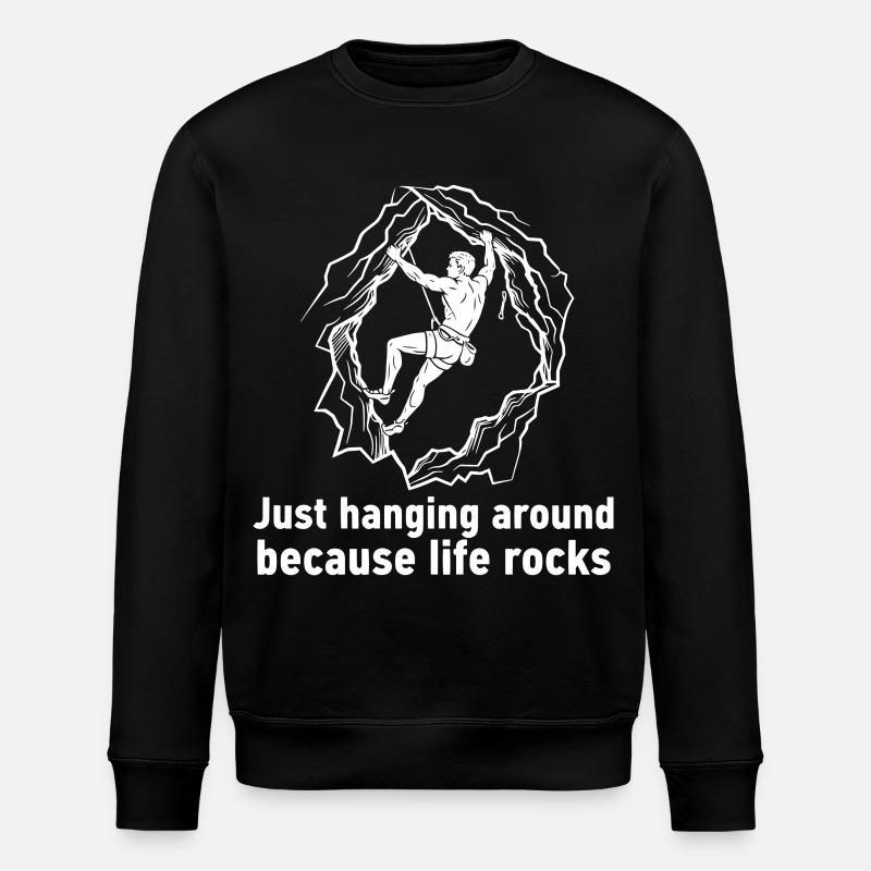 Life Rocks Escalade Bloc Fun Design - Sweat bio ROLLER Stanley/Stella Unisexe - noir