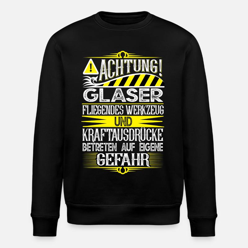 Glaser - Stanley/Stella Unisex Bio-Sweatshirt ROLLER - Schwarz