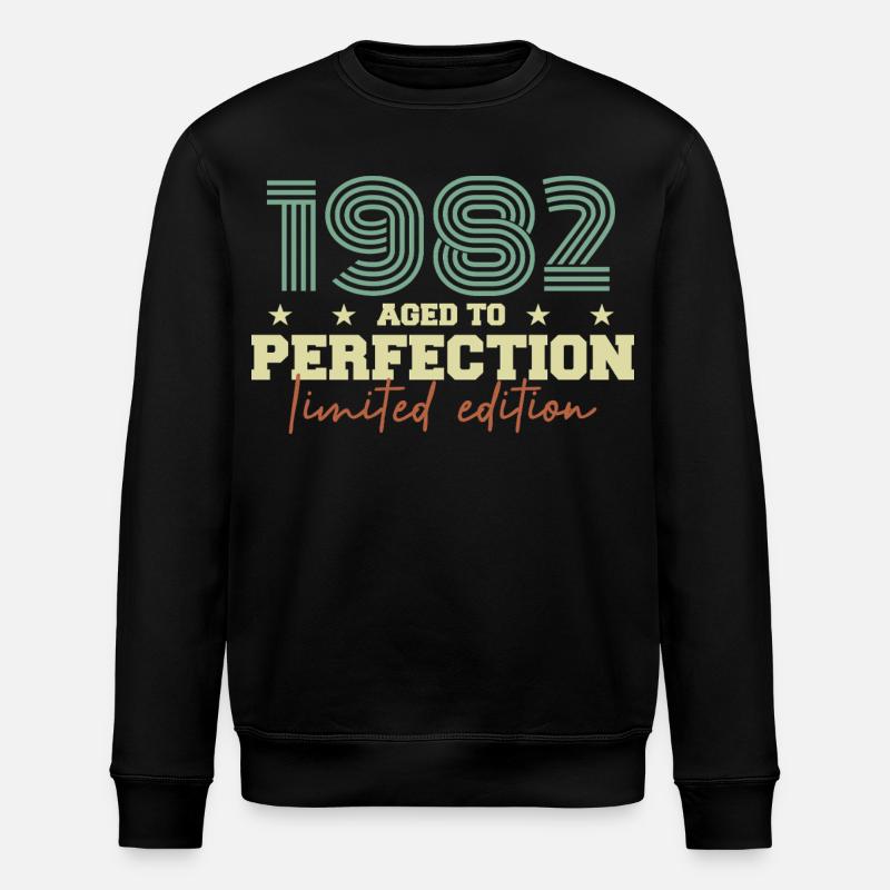 1982 - Stanley/Stella ROLLER Unisex Organic Sweatshirt - black