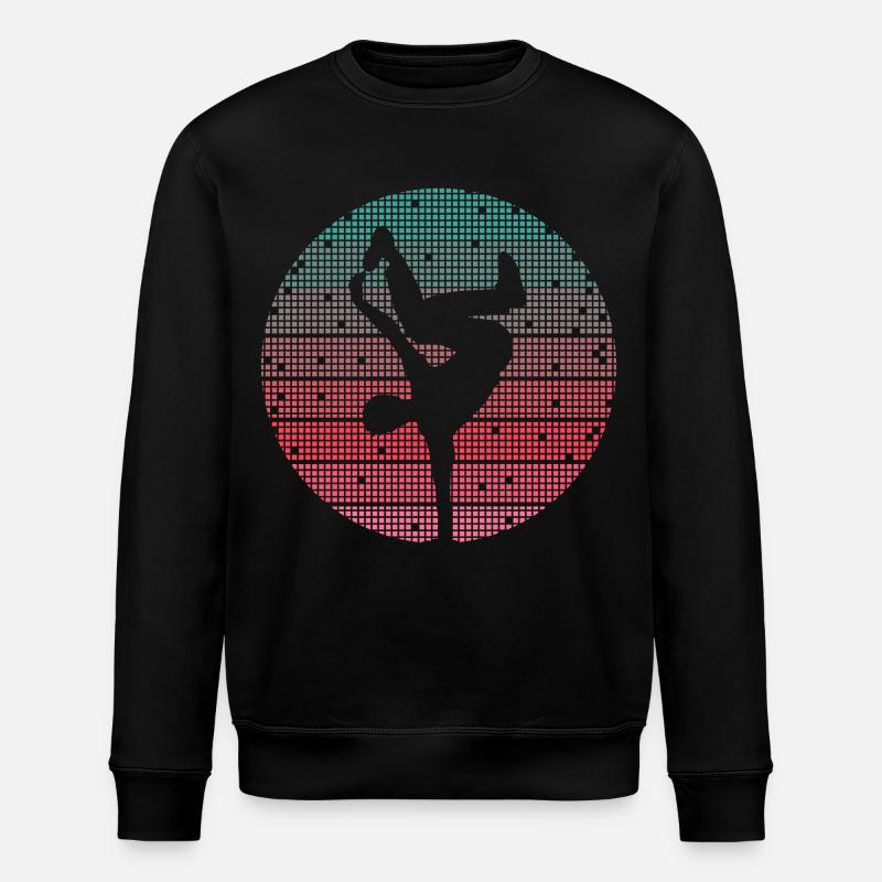 Breakdance Dance Breakdancer Retro Breakdancer - Stanley/Stella ROLLER Unisex Organic Sweatshirt - black