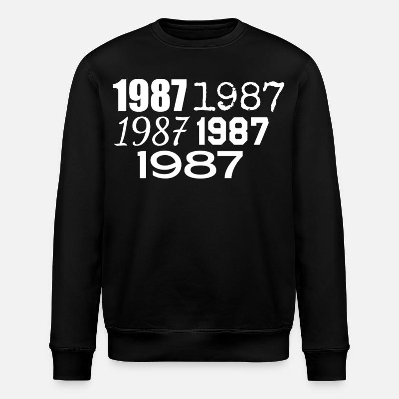 1987 - Stanley/Stella ROLLER Unisex Organic Sweatshirt - black